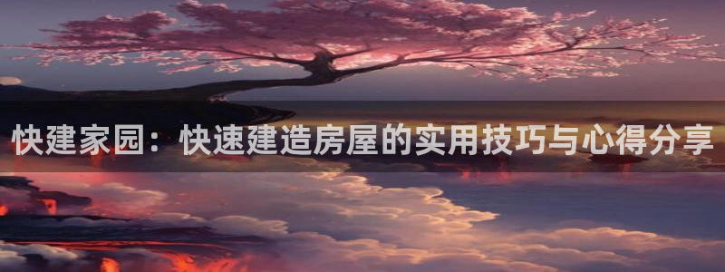 安信12周年庆典：快建家园：快速建造房屋的实用技巧与心得分享