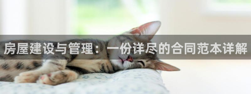 esp-12s安信：房屋建设与管理：一份详尽的合同范本详解