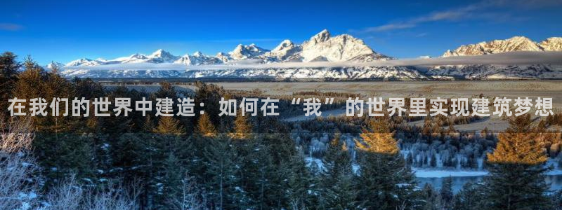 安信12官网：在我们的世界中建造：如何在“我”的世界里实现建筑梦想