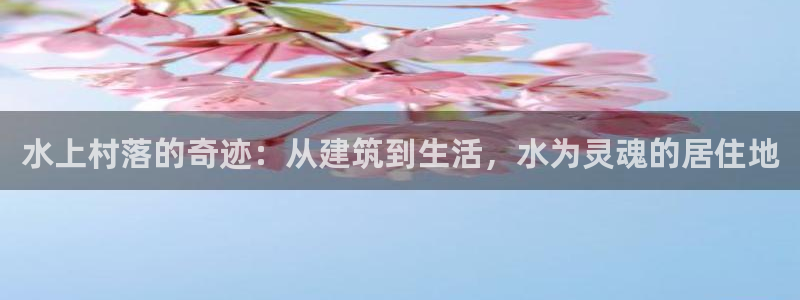 安信cwa12：水上村落的奇迹：从建筑到生活，水为灵魂的居住地