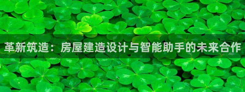 安信12注册代理：革新筑造：房屋建造设计与智能助手的未来合作