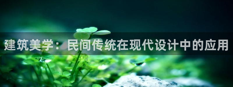 安信12app下载：建筑美学：民间传统在现代设计中的应用